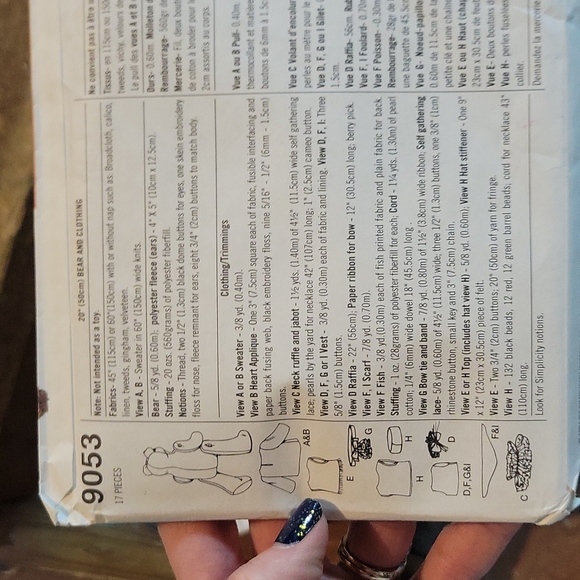 Simplicity Bear pattern - Picture 2 of 2